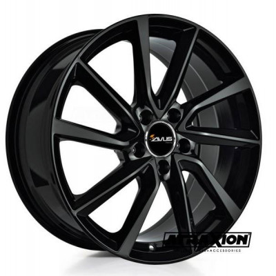 6,5x16 AC-518 5x108 45 Black 73.1 könnyűfém keréktárcsa - Avus alufelni