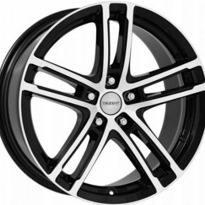 5x100 16x6.5 ET38 DEZENT TZ dark Fekete Polírozott