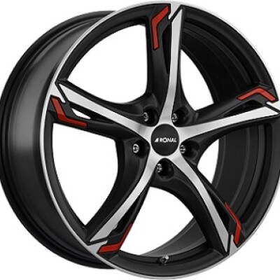 5x114.3 17x7.5 ET50 RONAL R62 RED